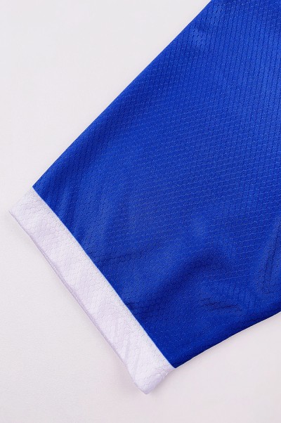 Bulk custom short-sleeved gradient blue cycling shirts Personally designed mountain biking moisture-wicking cycling shirts cycling shirts garment factory SKCSCP015 detail view-2